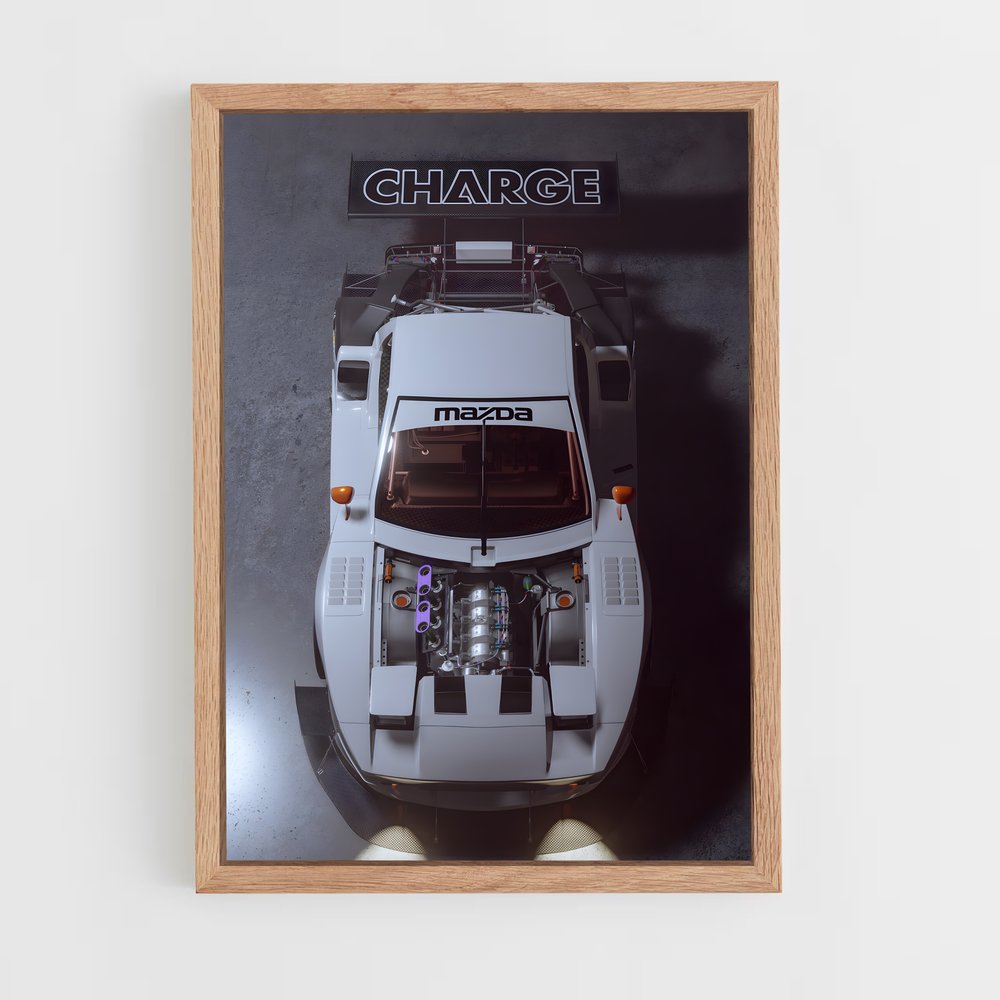 Poster Charge Turbo – affiche Mazda (vue 4)